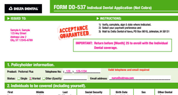 Delta Dental Termination Mailing