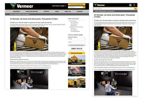 Vermeer Responsive Redesign